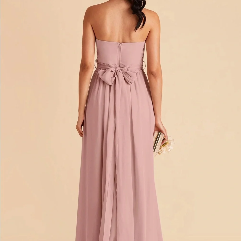 Birdy Grey Strapless Mauve Gown - Picture 2 of 8